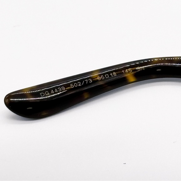 NEW DOLCE&GABBANA DG4439 502/73 WOMEN SUNGLASSES BROWN HAVANA CAT EYE EYEWEAR - Picture 8 of 10